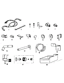 Ice Maker Installation Parts parts for Kenmore Refrigerator 253.8648044 (2538648044, 253 8648044) from AppliancePartsPros.com