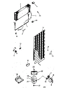 Unit Parts parts for Kenmore Refrigerator 253.8648084 (2538648084, 253 8648084) from AppliancePartsPros.com
