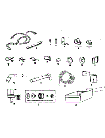 Ice Maker Installation Parts parts for Kenmore Refrigerator 253.8651710 (2538651710, 253 8651710) from AppliancePartsPros.com