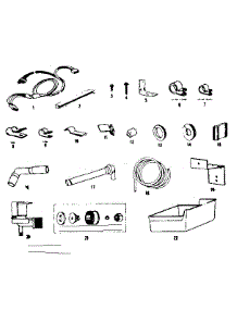 Ice Maker Installation parts for Kenmore Refrigerator 253.8657262 (2538657262, 253 8657262) from AppliancePartsPros.com