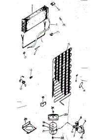 Unit Parts parts for Kenmore Refrigerator 253.8658010 (2538658010, 253 8658010) from AppliancePartsPros.com