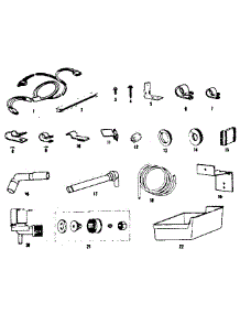 Ice Maker Installation Parts parts for Kenmore Refrigerator 253.8658035 (2538658035, 253 8658035) from AppliancePartsPros.com