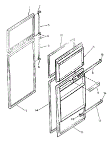 Door Parts parts for Kenmore Refrigerator 253.8668020 (2538668020, 253 8668020) from AppliancePartsPros.com