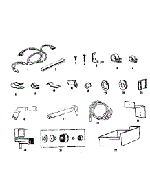 Ice Maker Installation Parts parts for Kenmore Refrigerator 253.8668080 (2538668080, 253 8668080) from AppliancePartsPros.com