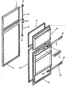 Door Parts parts for Kenmore Refrigerator 253.8678020 (2538678020, 253 8678020) from AppliancePartsPros.com