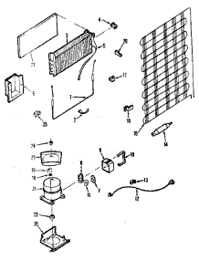 Unit Parts parts for Kenmore Refrigerator 253.8679201 (2538679201, 253 8679201) from AppliancePartsPros.com