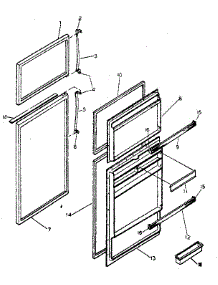 Door Parts parts for Kenmore Refrigerator 253.8679220 (2538679220, 253 8679220) from AppliancePartsPros.com