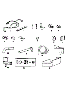 Ice Maker Installation Kit #8085 parts for Kenmore Refrigerator 253.8679221 (2538679221, 253 8679221) from AppliancePartsPros.com
