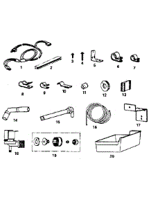 Ice Maker Installation Parts parts for Kenmore Refrigerator 253.8684000 (2538684000, 253 8684000) from AppliancePartsPros.com