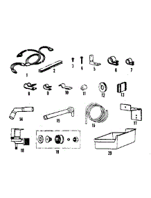 Ice Maker Installation Parts parts for Kenmore Refrigerator 253.8684002 (2538684002, 253 8684002) from AppliancePartsPros.com