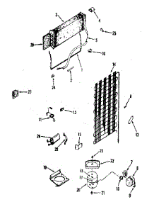 Unit Parts parts for Kenmore Refrigerator 253.8684022 (2538684022, 253 8684022) from AppliancePartsPros.com