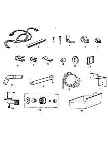 Ice Maker Installation Parts parts for Kenmore Refrigerator 253.8688000 (2538688000, 253 8688000) from AppliancePartsPros.com