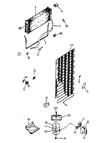 Unit Parts parts for Kenmore Refrigerator 253.8688010 (2538688010, 253 8688010) from AppliancePartsPros.com