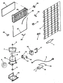 Unit parts for Kenmore Refrigerator 253.8695223 (2538695223, 253 8695223) from AppliancePartsPros.com