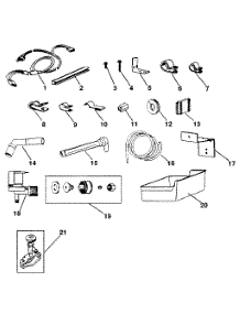 Water Supply Parts parts for Kenmore Refrigerator 253.8695281 (2538695281, 253 8695281) from AppliancePartsPros.com