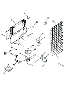 Unit parts for Kenmore Refrigerator 253.8696000 (2538696000, 253 8696000) from AppliancePartsPros.com