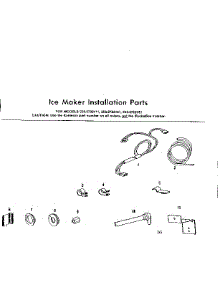 Ice Maker Installation Parts parts for Kenmore Refrigerator 253.8722111 (2538722111, 253 8722111) from AppliancePartsPros.com