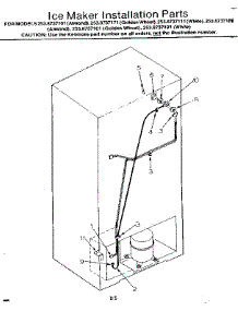 Ice Maker Installation Parts parts for Kenmore Refrigerator 253.8737171 (2538737171, 253 8737171) from AppliancePartsPros.com