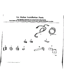 Ice Maker Installation Parts parts for Kenmore Refrigerator 253.8737180 (2538737180, 253 8737180) from AppliancePartsPros.com