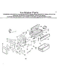 Ice Maker Parts parts for Kenmore Refrigerator 253.8737191 (2538737191, 253 8737191) from AppliancePartsPros.com