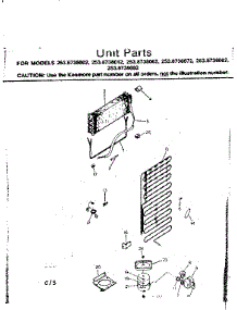 Unit Parts parts for Kenmore Refrigerator 253.8738082 (2538738082, 253 8738082) from AppliancePartsPros.com