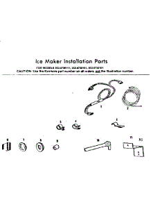 Ice Maker Installation Parts parts for Kenmore Refrigerator 253.8738161 (2538738161, 253 8738161) from AppliancePartsPros.com