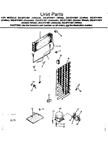 Unit Parts parts for Kenmore Refrigerator 253.8741851 (2538741851, 253 8741851) from AppliancePartsPros.com