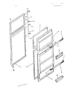 Door Parts parts for Kenmore Refrigerator 253.8751811 (2538751811, 253 8751811) from AppliancePartsPros.com