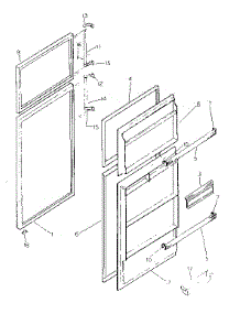 Door Parts parts for Kenmore Refrigerator 253.8751813 (2538751813, 253 8751813) from AppliancePartsPros.com