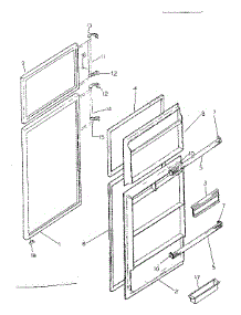 Door Parts parts for Kenmore Refrigerator 253.8751840 (2538751840, 253 8751840) from AppliancePartsPros.com