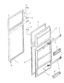 Door Parts parts for Kenmore Refrigerator 253.8751882 (2538751882, 253 8751882) from AppliancePartsPros.com