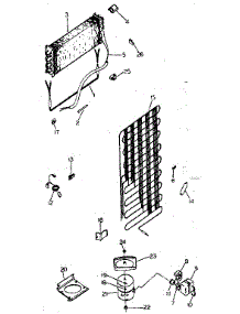 Unit parts for Kenmore Refrigerator 253.8757220 (2538757220, 253 8757220) from AppliancePartsPros.com