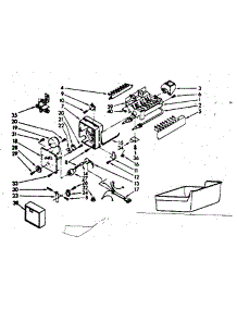 Ice Maker Parts parts for Kenmore Refrigerator 253.8757242 (2538757242, 253 8757242) from AppliancePartsPros.com