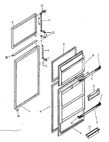 Door Parts parts for Kenmore Refrigerator 253.8771810 (2538771810, 253 8771810) from AppliancePartsPros.com