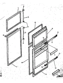 Door Parts parts for Kenmore Refrigerator 253.8779260 (2538779260, 253 8779260) from AppliancePartsPros.com
