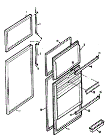 Door Parts parts for Kenmore Refrigerator 253.8779261 (2538779261, 253 8779261) from AppliancePartsPros.com