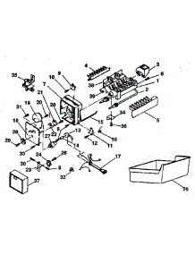 Ice Maker parts for Kenmore Refrigerator 253.8779800 (2538779800, 253 8779800) from AppliancePartsPros.com