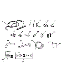 Ice Maker Installation parts for Kenmore Refrigerator 253.8779860 (2538779860, 253 8779860) from AppliancePartsPros.com