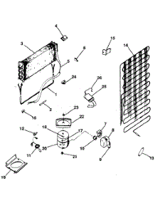 Unit parts for Kenmore Refrigerator 253.8790120 (2538790120, 253 8790120) from AppliancePartsPros.com