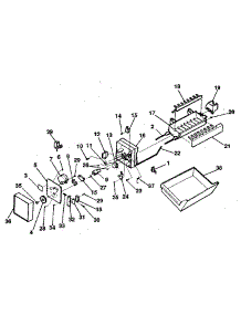 Ice Maker parts for Kenmore Refrigerator 253.8790182 (2538790182, 253 8790182) from AppliancePartsPros.com