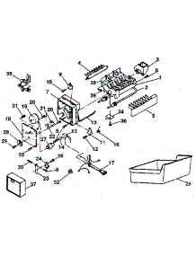 Ice Maker parts for Kenmore Refrigerator 253.8790190 (2538790190, 253 8790190) from AppliancePartsPros.com