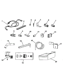 Ice Maker Installation parts for Kenmore Refrigerator 253.8795280 (2538795280, 253 8795280) from AppliancePartsPros.com