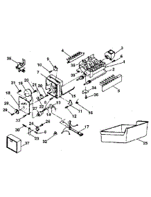 Ice Maker parts for Kenmore Refrigerator 253.8795291 (2538795291, 253 8795291) from AppliancePartsPros.com