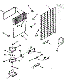 Unit parts for Kenmore Refrigerator 253.9301210 (2539301210, 253 9301210) from AppliancePartsPros.com