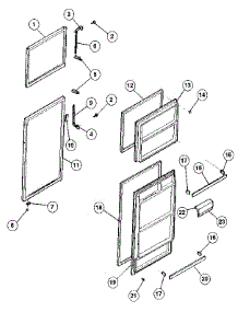 Door parts for Kenmore Refrigerator 253.9308162 (2539308162, 253 9308162) from AppliancePartsPros.com