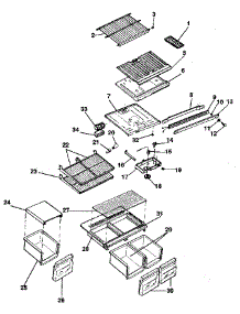 Cabinet parts for Kenmore Refrigerator 253.9308211 (2539308211, 253 9308211) from AppliancePartsPros.com