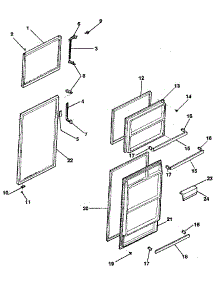Door parts for Kenmore Refrigerator 253.9308291 (2539308291, 253 9308291) from AppliancePartsPros.com