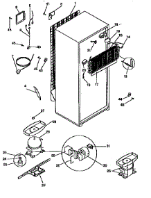 Unit Parts parts for Kenmore Refrigerator 253.9333011 (2539333011, 253 9333011) from AppliancePartsPros.com