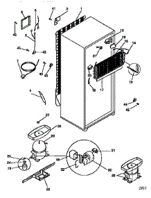 Unit Parts parts for Kenmore Refrigerator 253.9333091 (2539333091, 253 9333091) from AppliancePartsPros.com