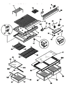 Separator And Shelves parts for Kenmore Refrigerator 253.9348400 (2539348400, 253 9348400) from AppliancePartsPros.com